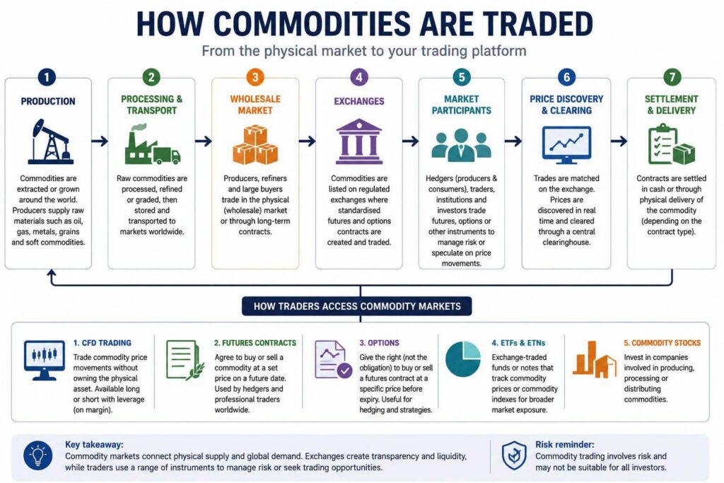 Process Chart Commodity Most Traded Commodities in 2026: Top 10 by Trading Volume | Hantec Markets