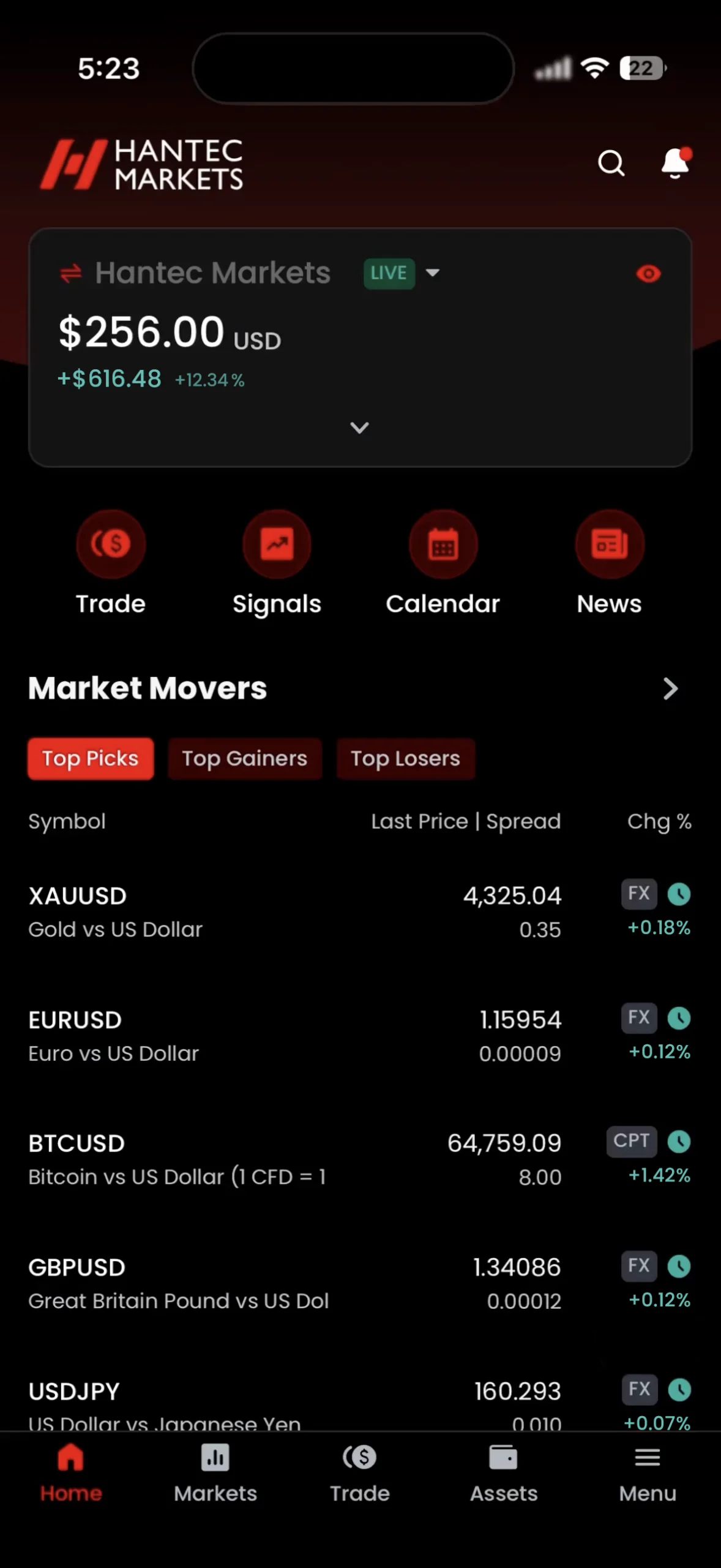 Device screenshot